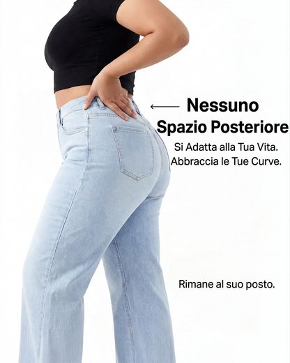 Jeans Baggy Push-Up a Vita Alta